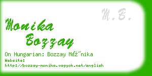 monika bozzay business card